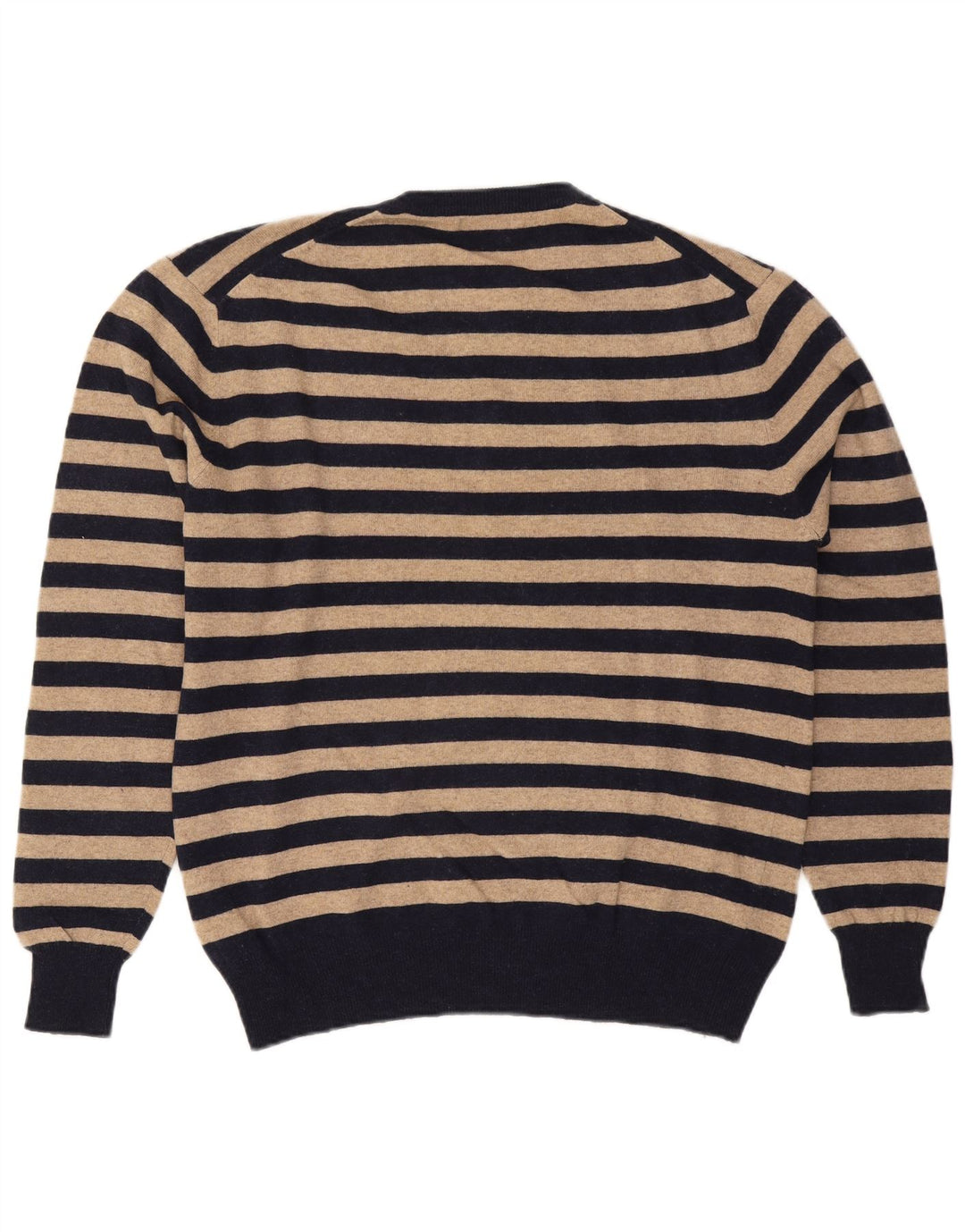 Maglione Kappa da uomo con scollo a V XL in lana a righe beige