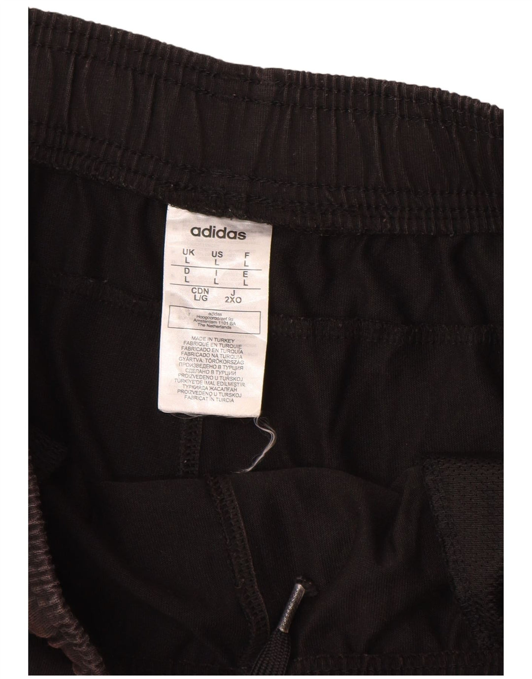 Pantaloncini sportivi da uomo ADIDAS grandi in cotone nero