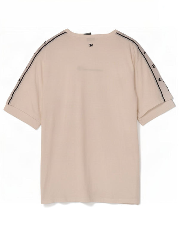 T-shirt grafica da uomo slim fit Champion XL in cotone bianco