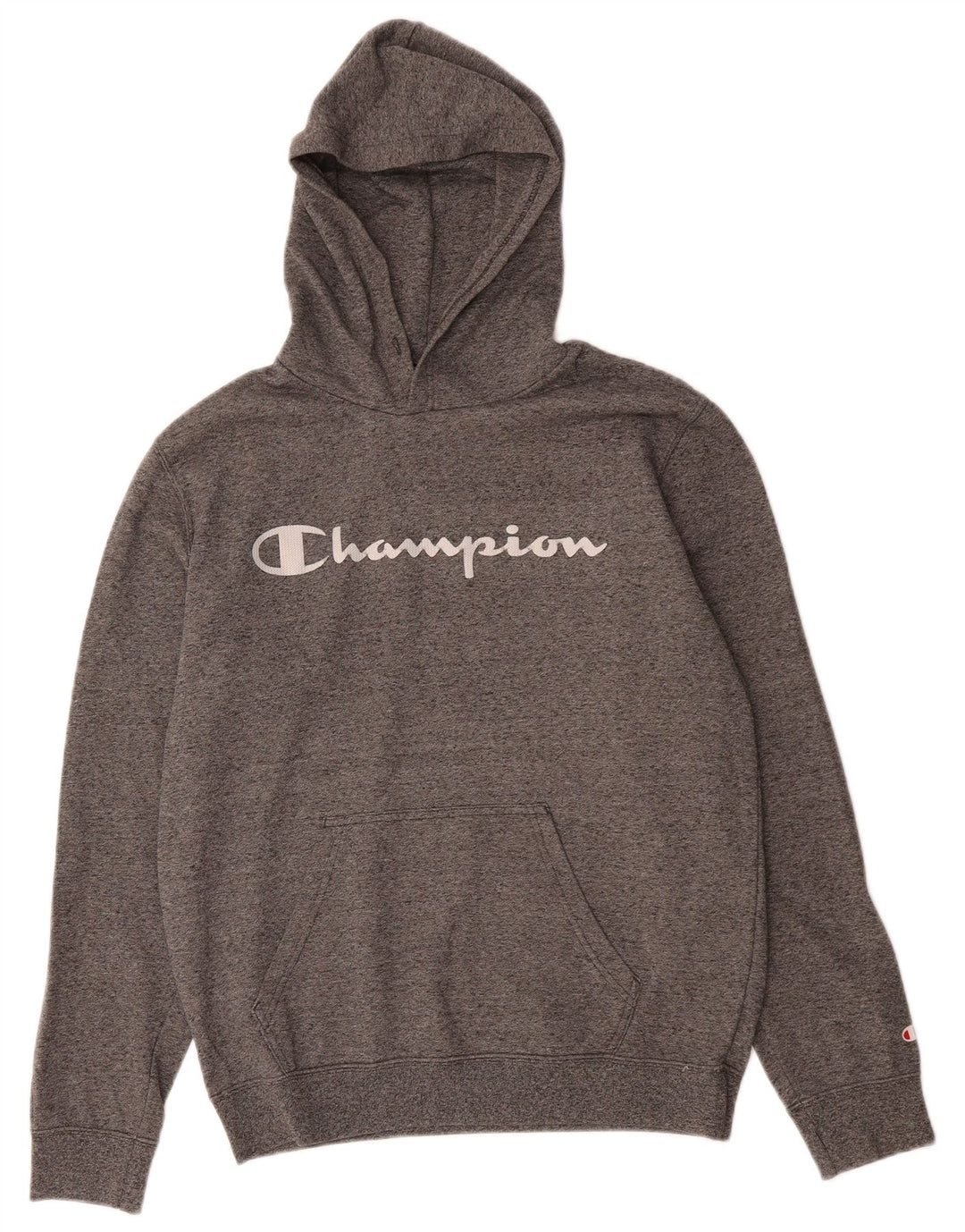 CHAMPION Mens Graphic Hoodie Jumper Medium Grey