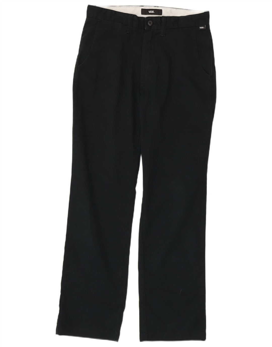 Pantaloni chino dritti da uomo Vans W28 L30 poliestere nero