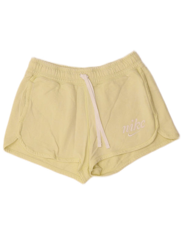 Pantaloncini sportivi Nike da donna con grafica UK 10 piccoli in cotone giallo