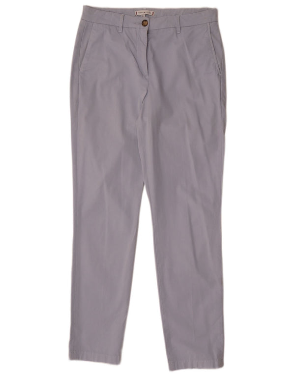 Pantaloni chino slim da donna Tommy Hilfiger UK 8 piccoli W30 L29 cotone blu