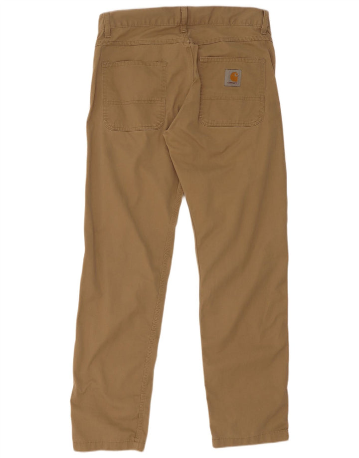 Pantaloni casual dritti da uomo Carhartt W32 L32 poliestere marrone