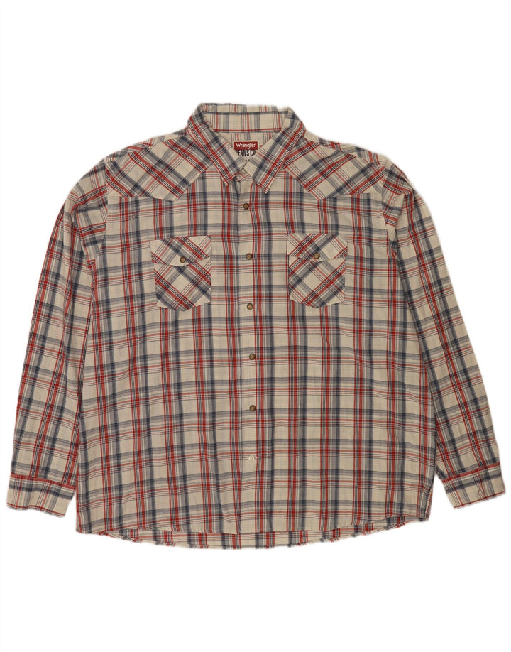 Camicia da uomo Wrangler 3XL in cotone a quadri multicolore