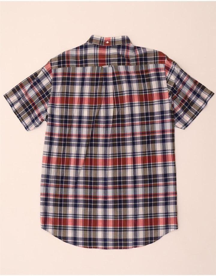 Gant Camicia da uomo a maniche corte taglia 41/42 16 1/2 grande quadretto multicolore