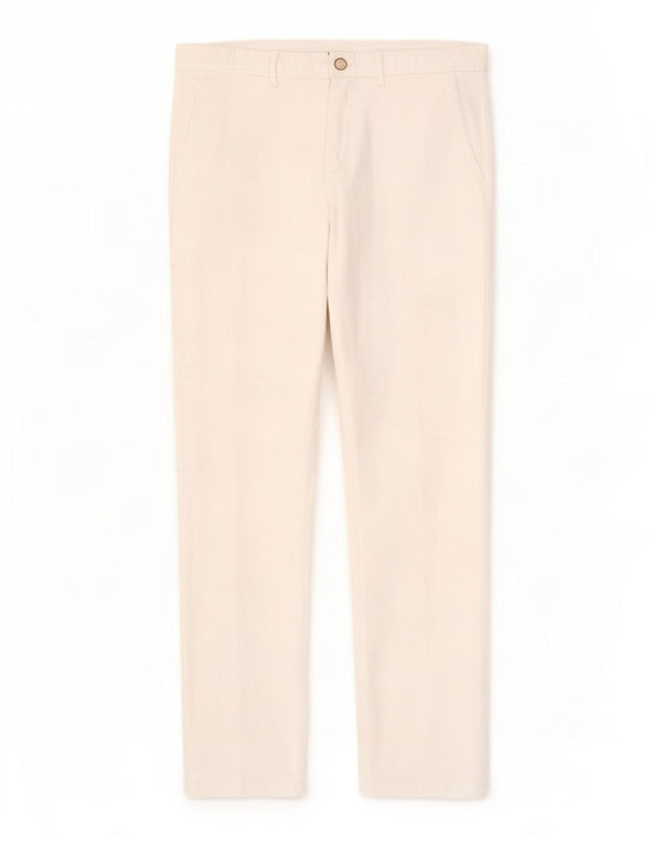 Pantaloni chino slim fit da uomo Massimo Dutti EU 38 Small W28 L30 Bianco