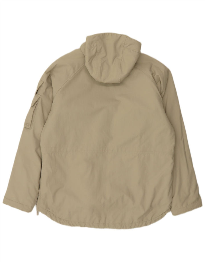 Giacca anorak con cappuccio da uomo Woolrich UK 38 Medium Khaki Colourblock