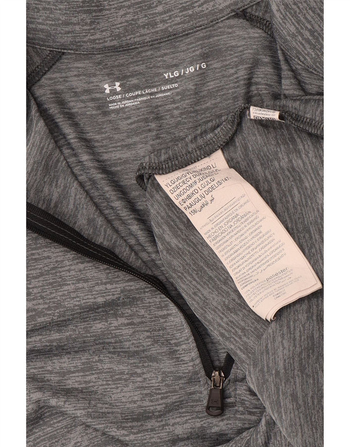 Maglia della tuta pullover da bambino UNDER ARMOUR 11-12 anni Gessato grigio grande
