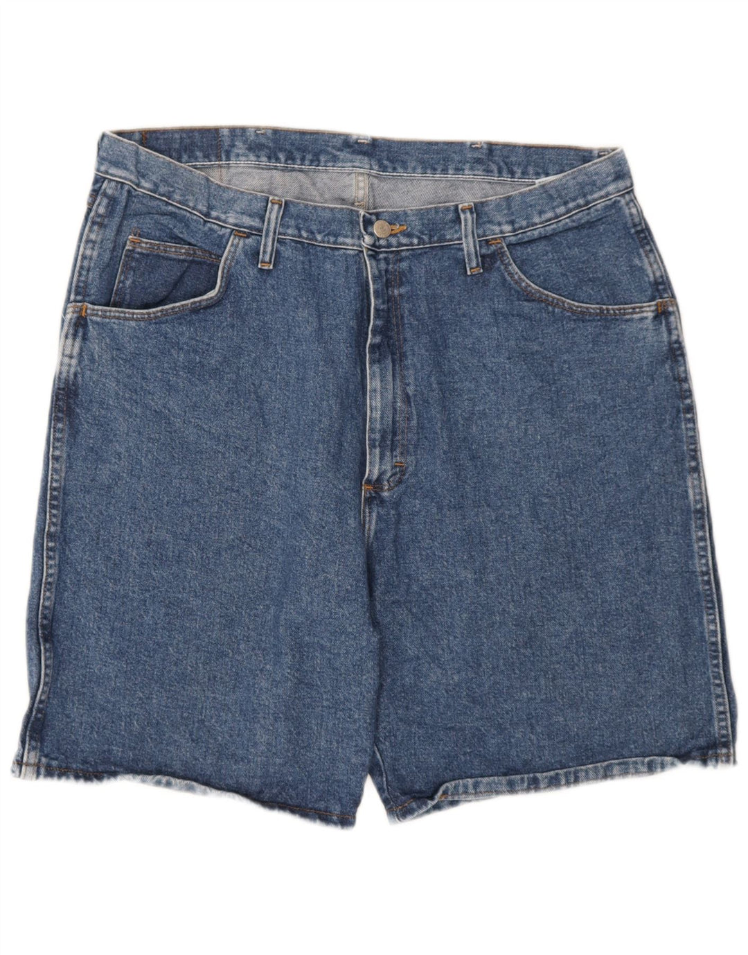 Pantaloncini di jeans da uomo Wrangler W38 XL in cotone blu