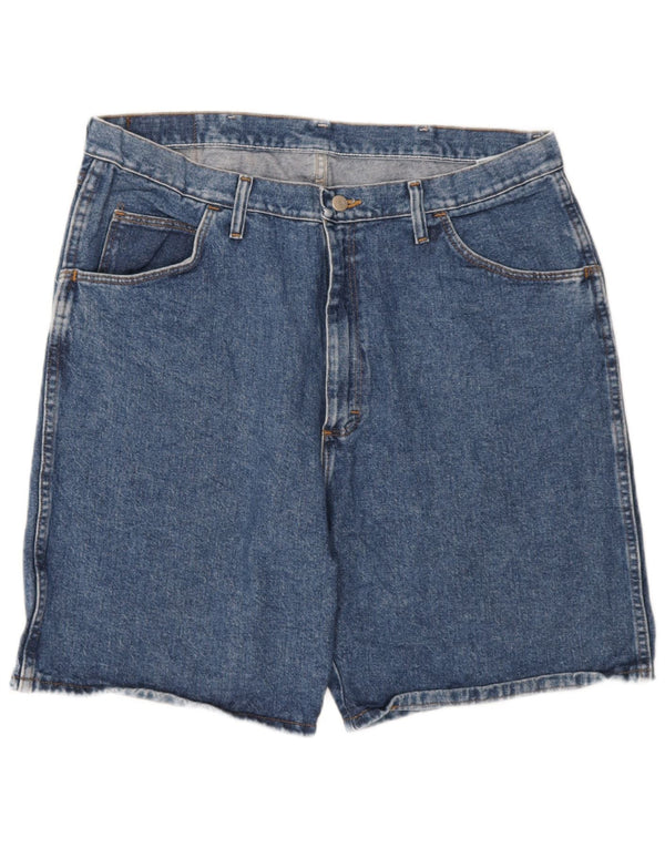 Pantaloncini di jeans da uomo Wrangler W38 XL in cotone blu