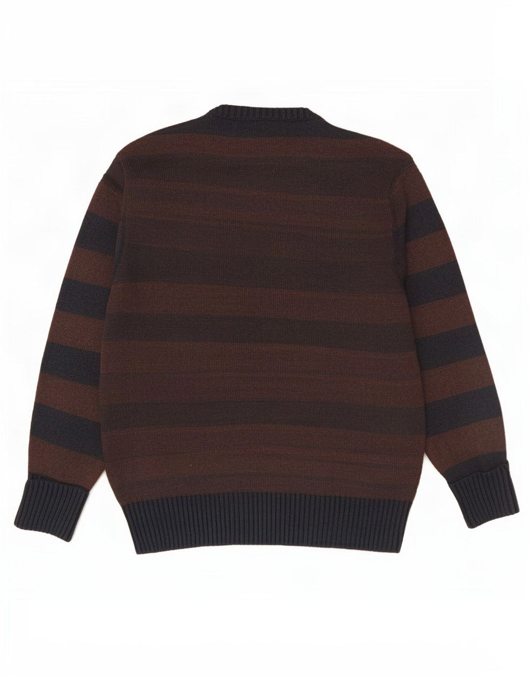 Marlboro Classics Maglione girocollo da uomo UK 14 Marrone medio a righe