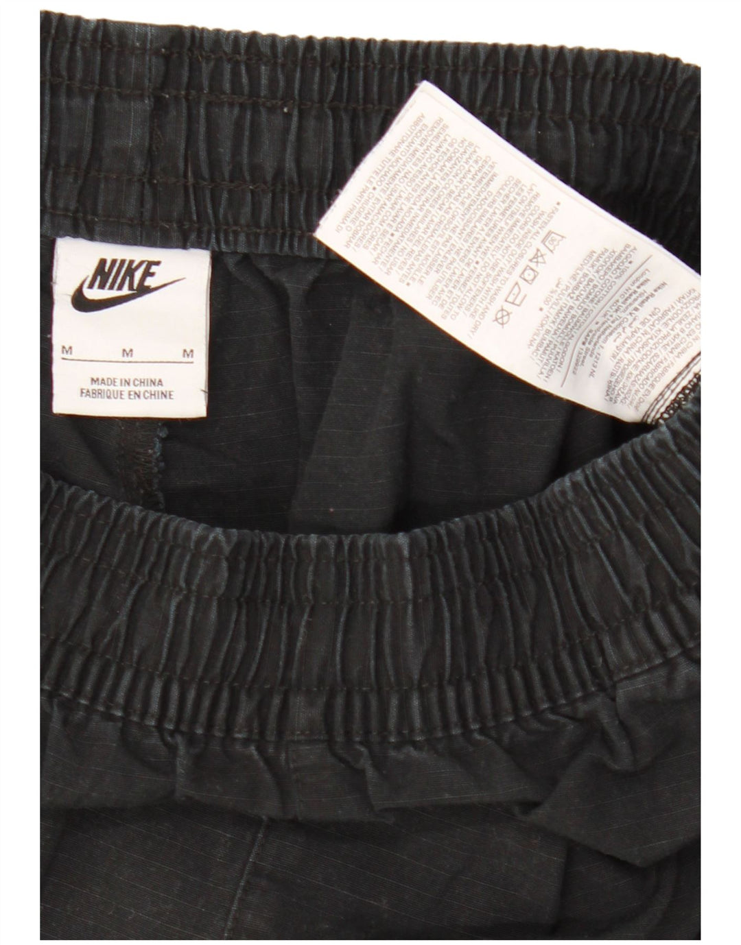 Pantaloncini cargo Nike da uomo medi W30 in cotone nero