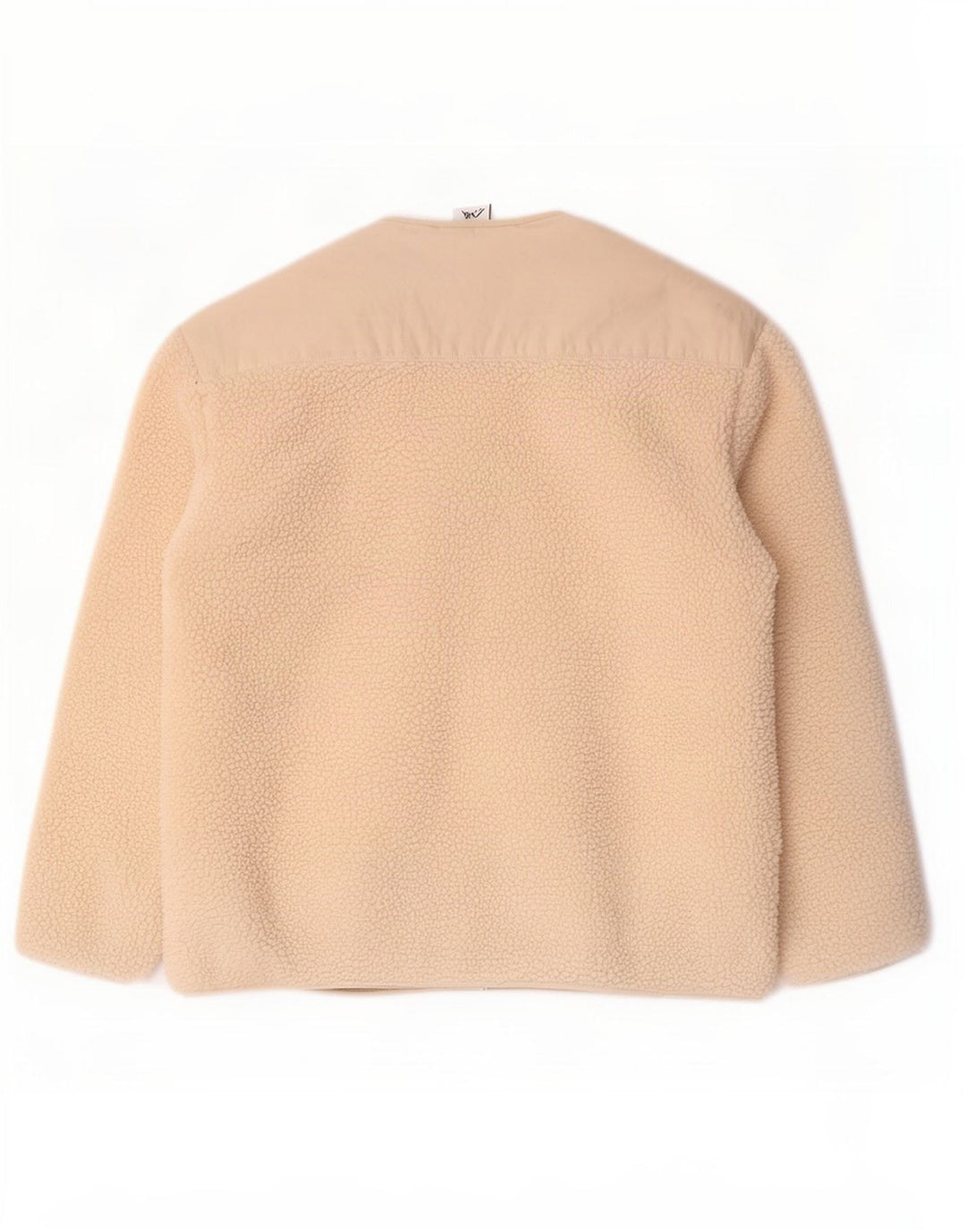 Giacca in pile oversize da donna Zara UK 10 Small Beige Poliestere