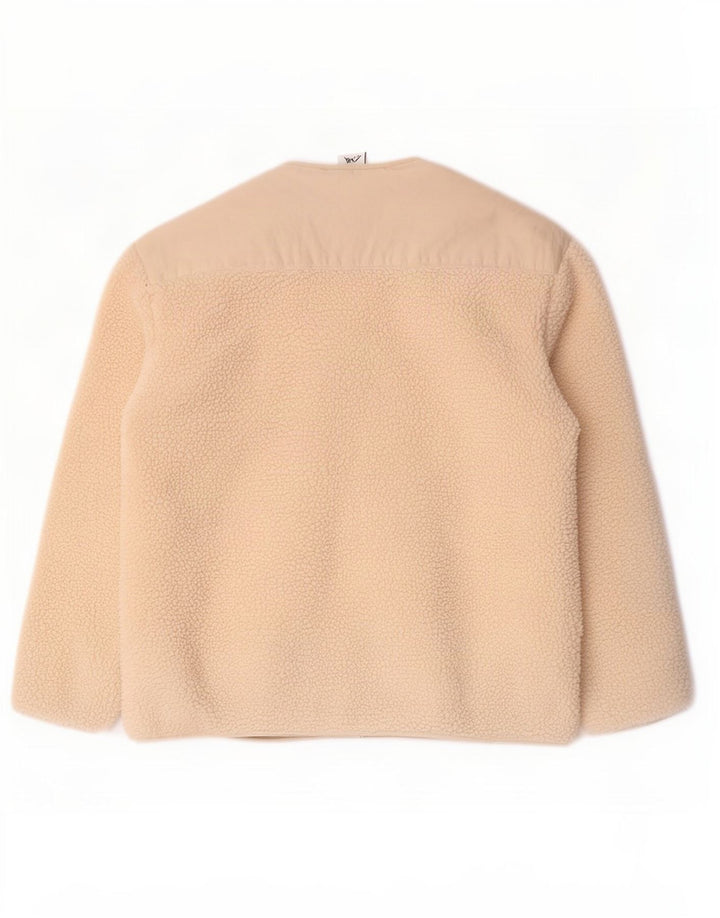 Giacca in pile oversize da donna Zara UK 10 Small Beige Poliestere