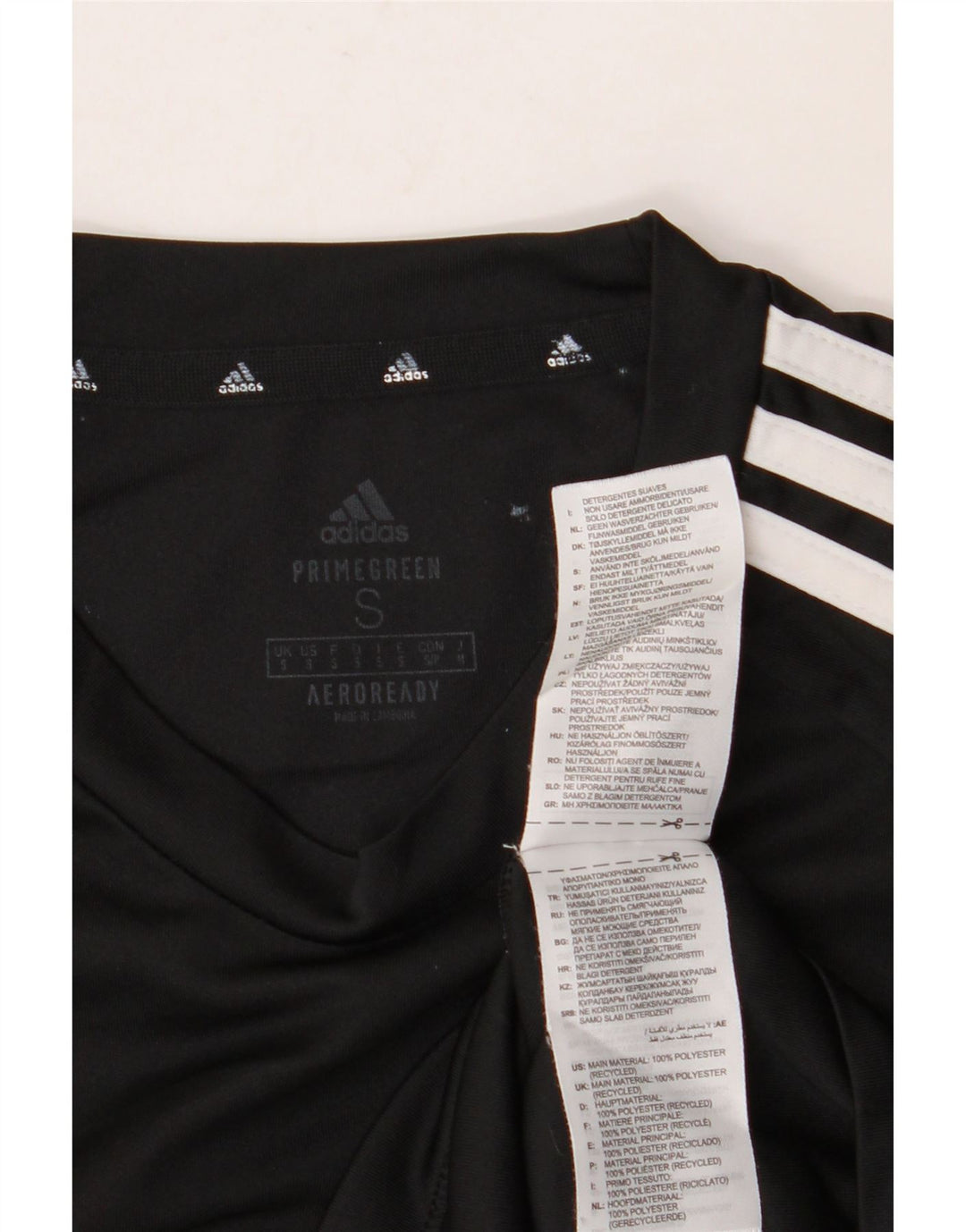 T-shirt ADIDAS da uomo Aeroready Top piccola in poliestere nero