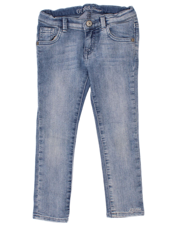 Jeans Guess Slim Bambina 4-5 Anni W22 L18 Blu Cotone