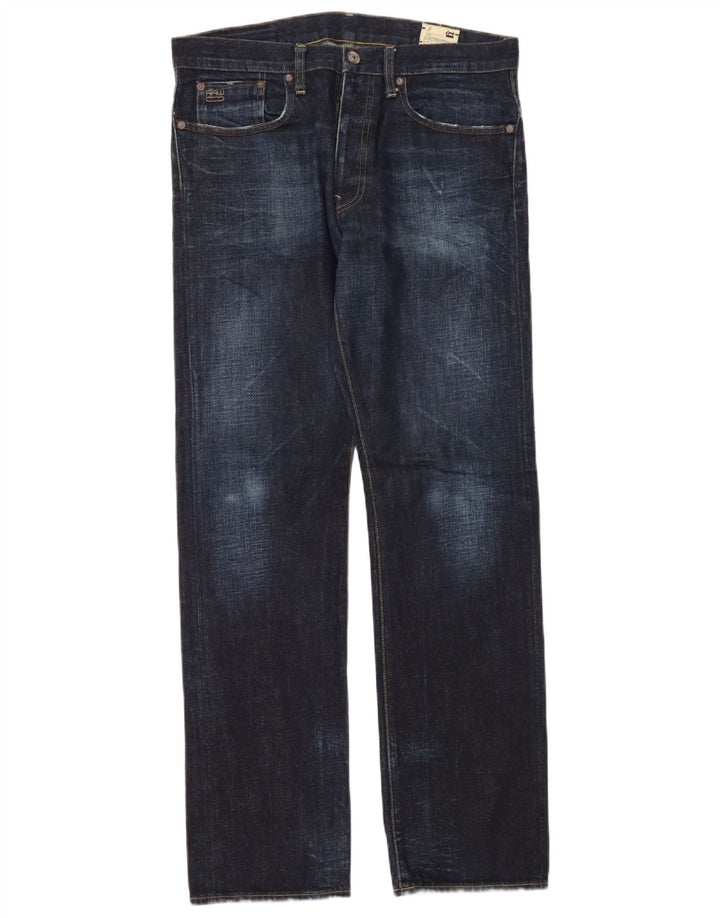 Jeans dritti da uomo G-Star 3301 W34 L34 Blu navy
