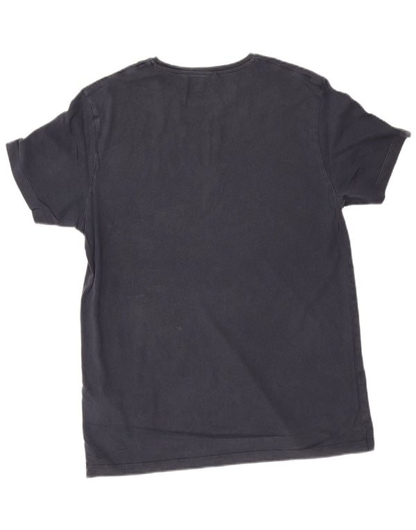 T-shirt grafica da uomo slim fit Timberland Top piccola in cotone blu navy