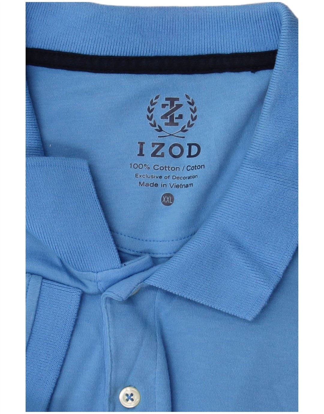 Polo da uomo Izod 2XL in cotone blu