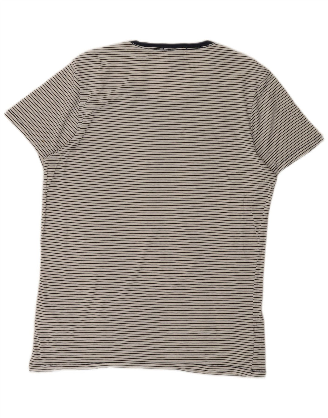 T-shirt da uomo SCOTCH & SODA Top in cotone gessato bianco medio