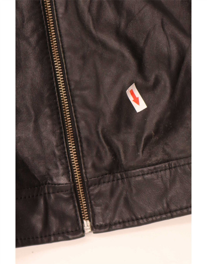 Giacca in pelle da uomo In Extenso UK 44 2XL Nera