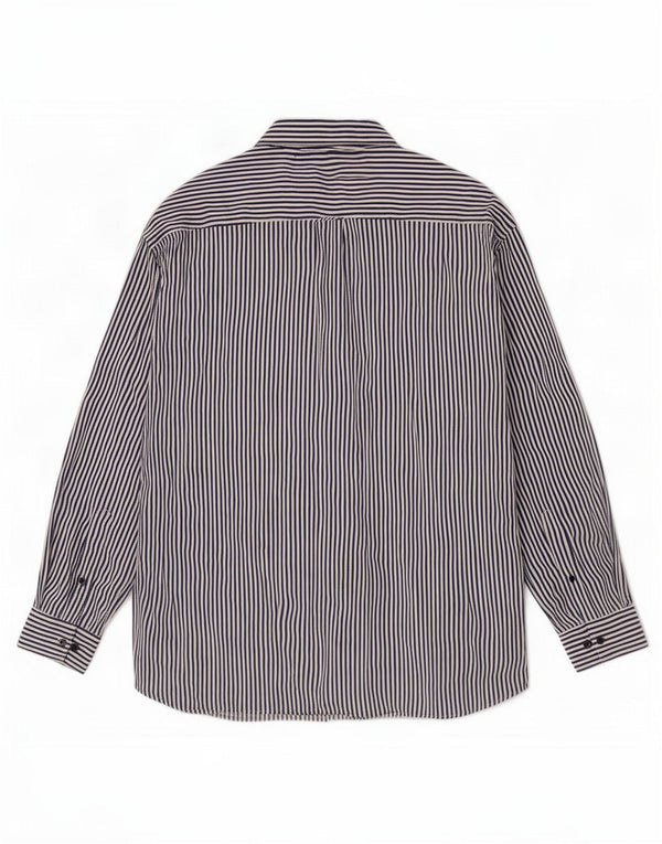 Camicia Calvin Klein da uomo dalla vestibilità rilassata XL in cotone gessato blu navy