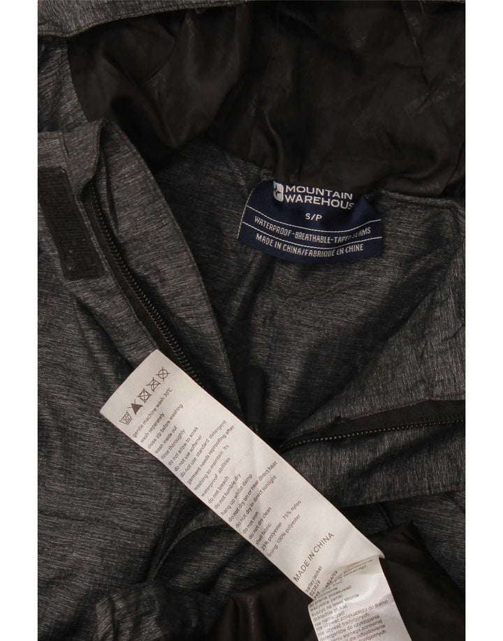 Giacca antipioggia con cappuccio da uomo Mountain Warehouse UK 36 Small Grey Poliestere