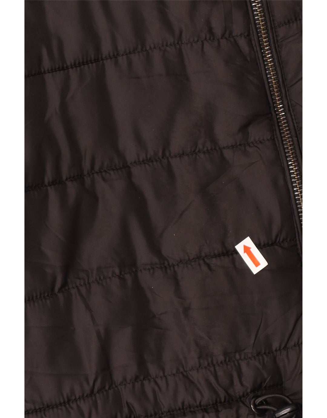Giacca imbottita con cappuccio da donna ZARA UK 10 piccola nera in poliestere