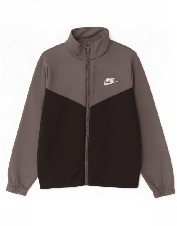 Giacca da ginnastica grafica per ragazze Nike 8-9 anni Small Grey Colourblock