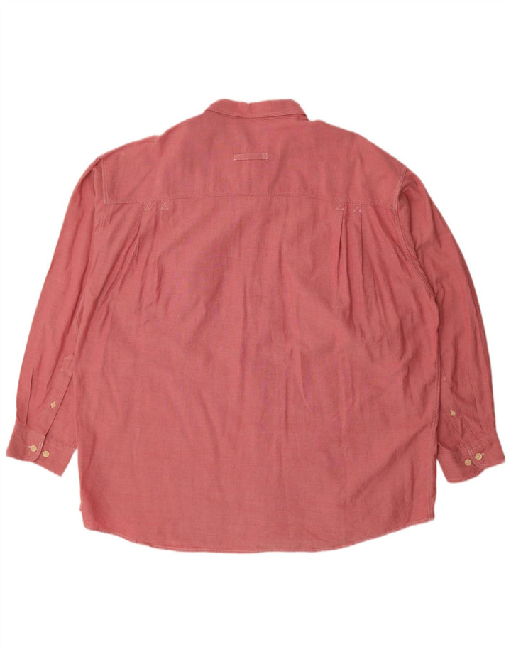 Camicia ORVIS da uomo ampia vestibilità larga in cotone rosso