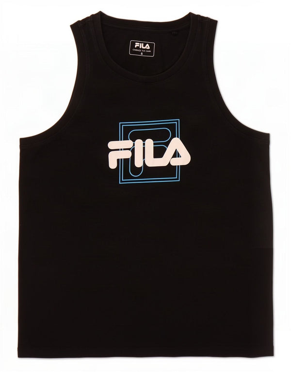 Canotta grafica da donna Fila UK 10 piccola nera