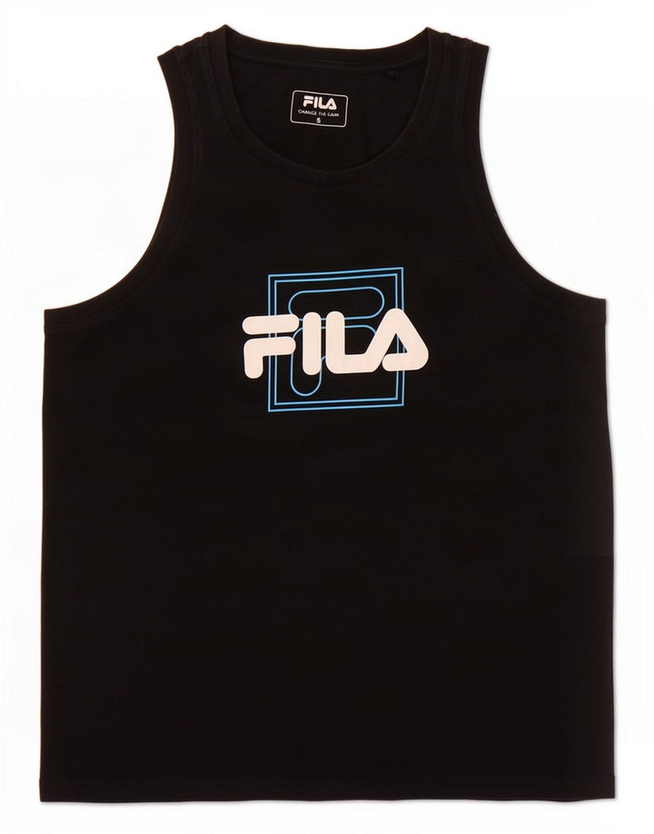 Canotta grafica da donna Fila UK 10 piccola nera