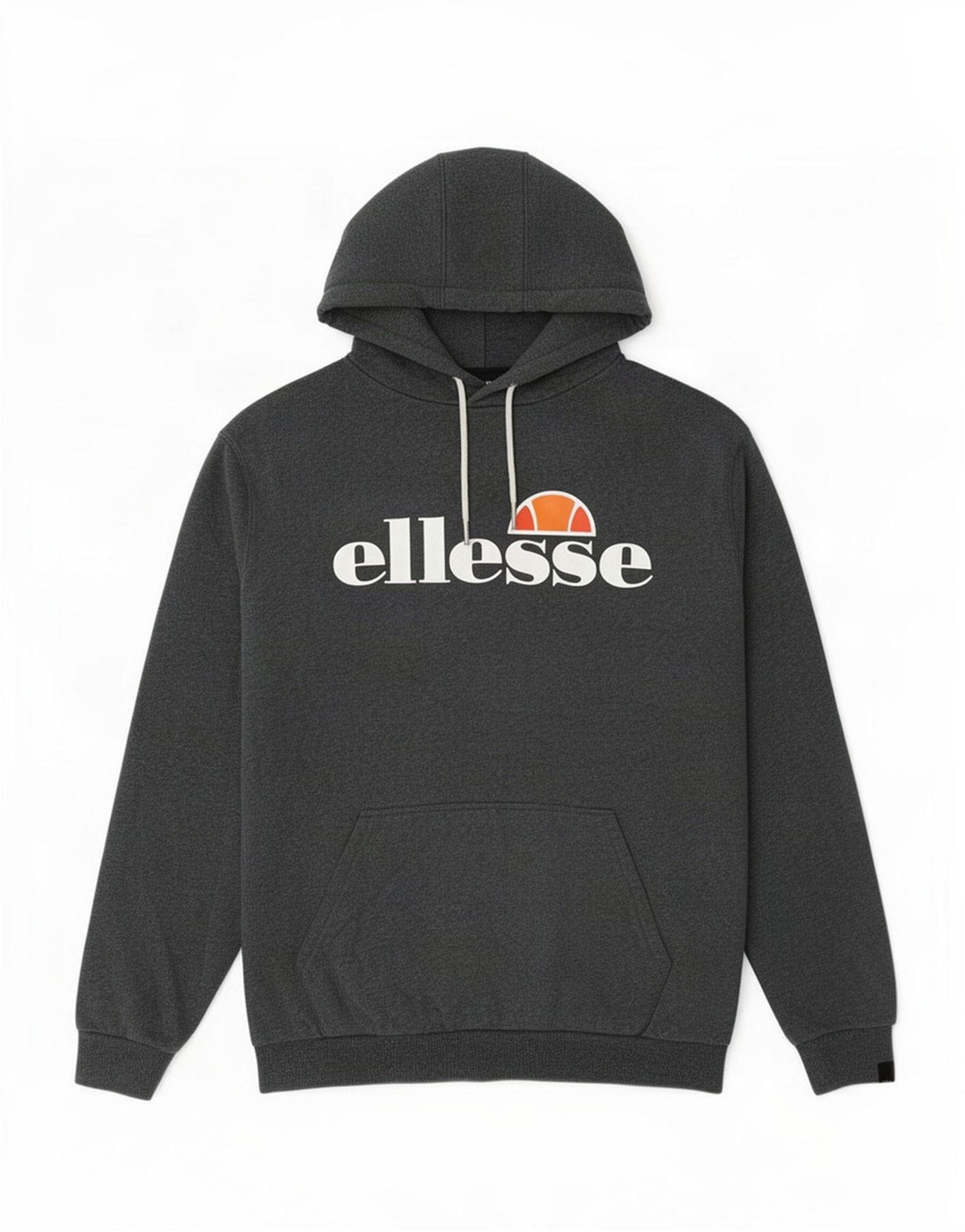 Maglione con cappuccio grafico da uomo Ellesse in cotone grigio medio
