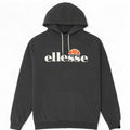 Maglione con cappuccio grafico da uomo Ellesse in cotone grigio medio