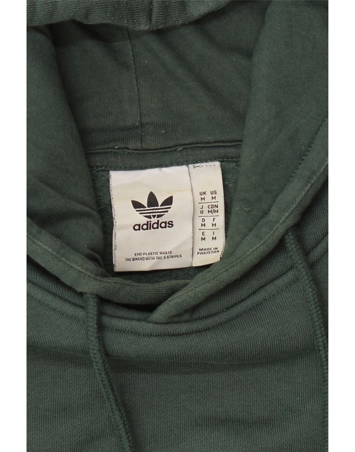 Maglione con cappuccio da uomo ADIDAS verde medio