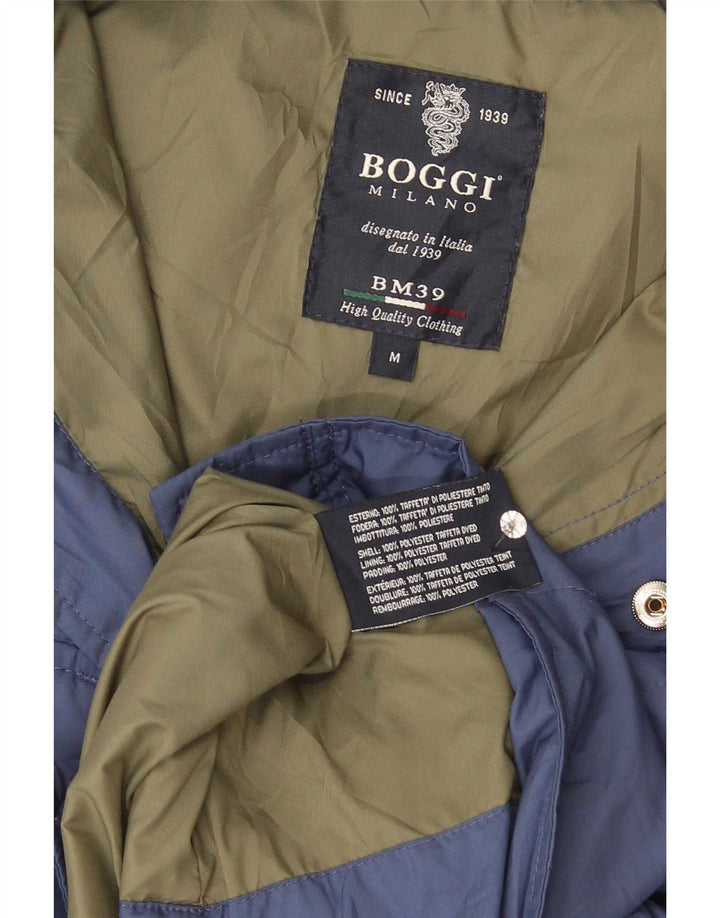 Giacca imbottita Boggi da uomo vestibilità regolare UK 38 poliestere blu medio