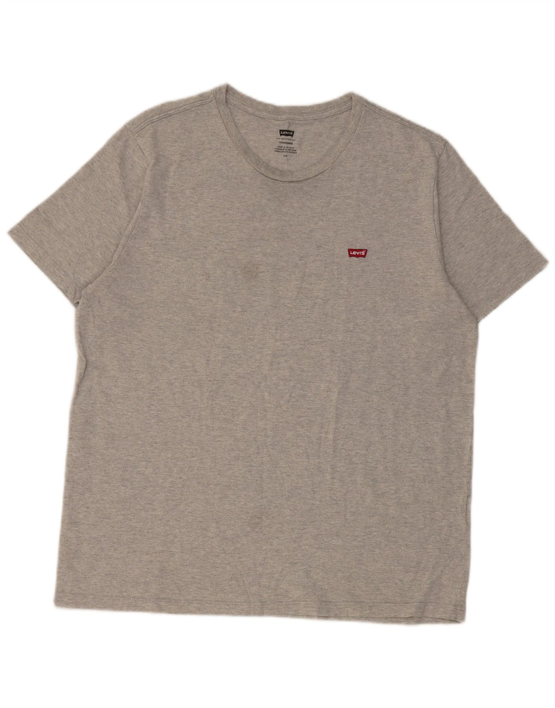 T-shirt da uomo Levi's Top Large in cotone grigio