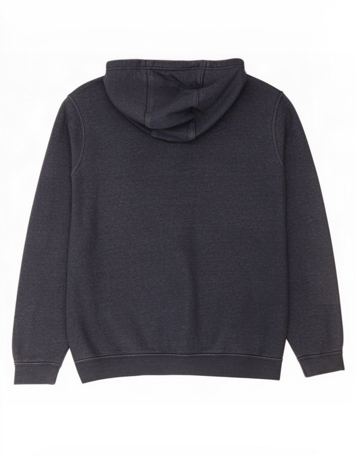 Felpa con cappuccio e zip da uomo Nike in cotone blu navy medio