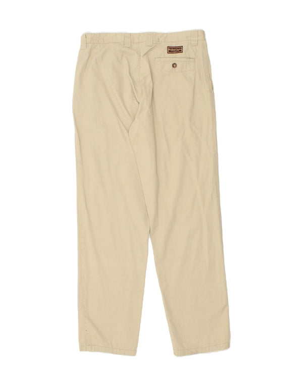 MARLBORO CLASSICS Pantaloni chino dritti da uomo EU 50 Large W32 L32 Beige