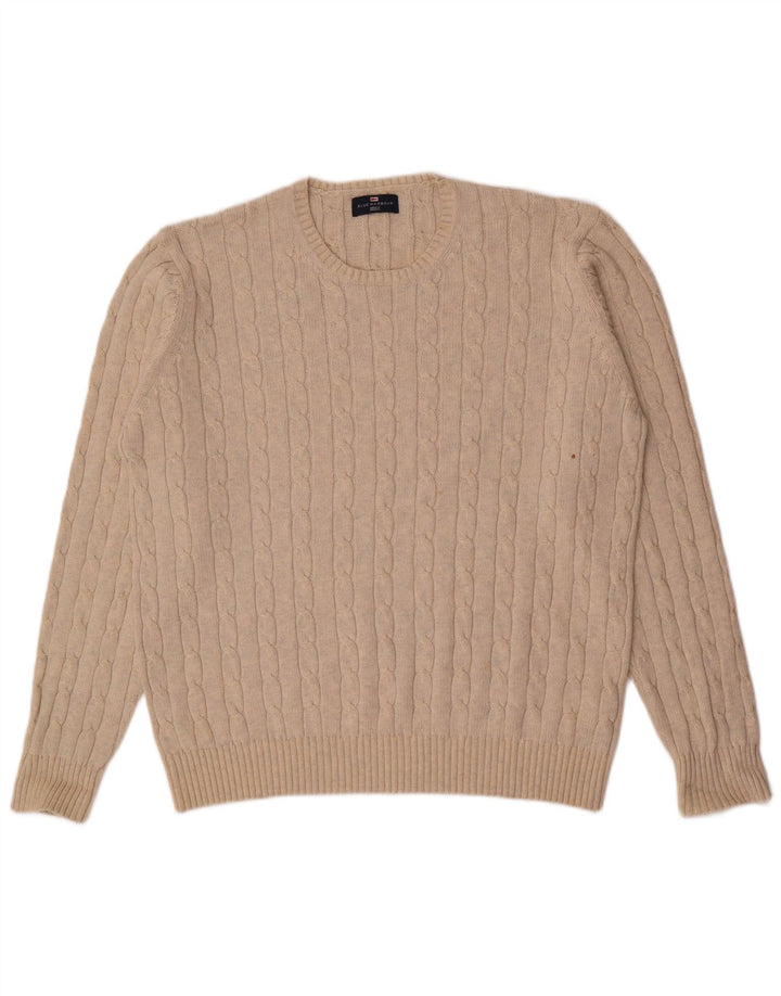 Maglione maglione girocollo da uomo Marks & Spencer XL Beige
