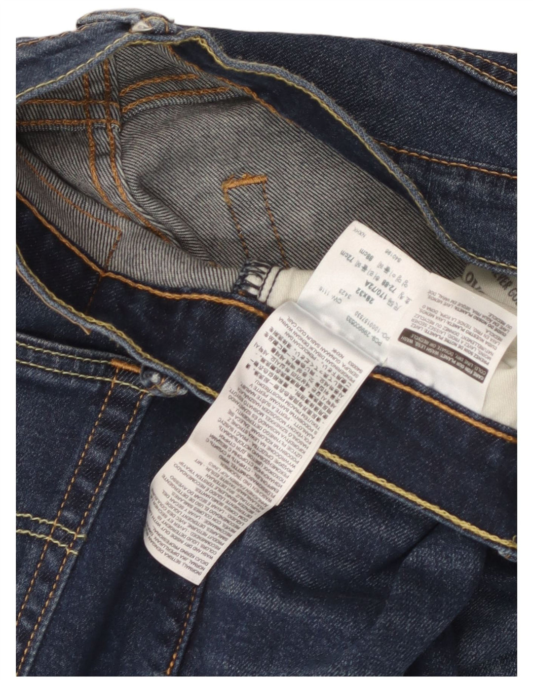 Levi's Uomo 504 Jeans dritti W28 L28 Cotone blu navy