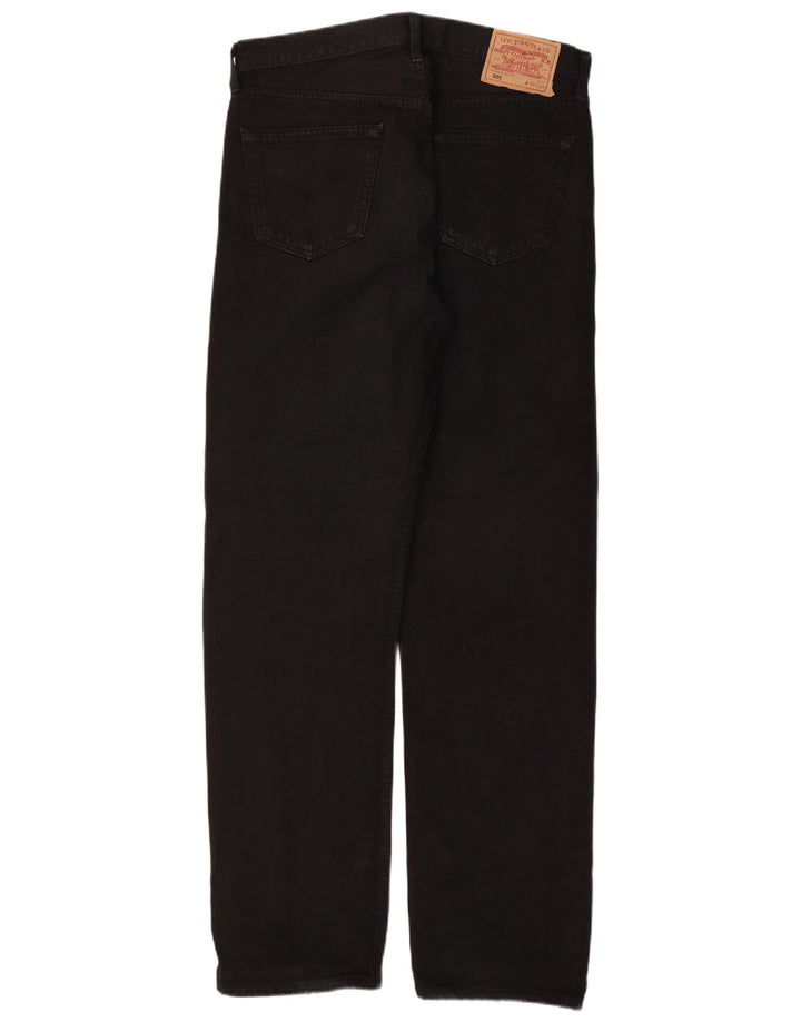 LEVI'S Jeans dritti da uomo 501 W36 L34 cotone nero