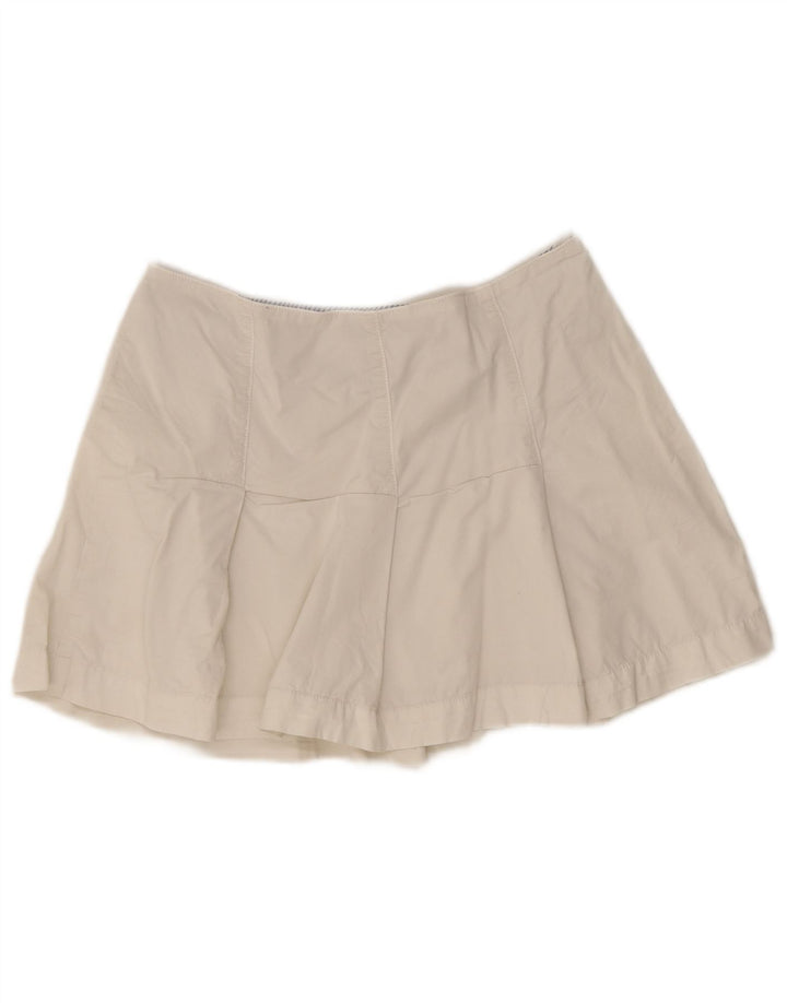 Minigonna elasticizzata da donna Woolrich W29 bianca media