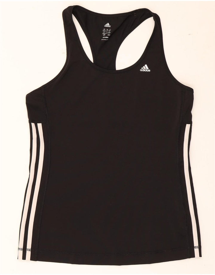 Canotta Adidas Climalite da donna UK 12/14 poliestere nero medio