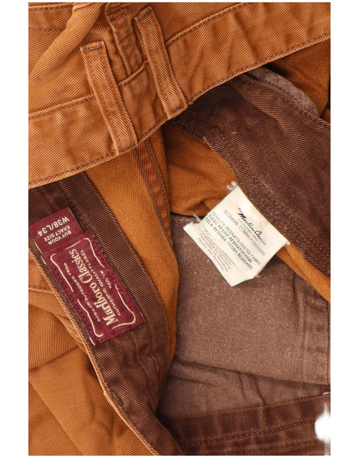 Jeans dritti da uomo Marlboro Classics W38 L34 cotone beige