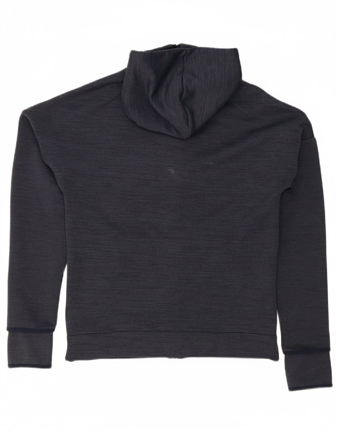 ADIDAS Mens Zip Hoodie Sweater Medium Navy Blue Polyester