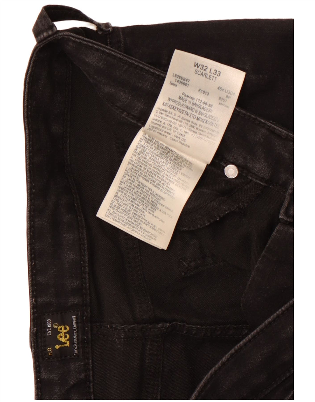 Jeans skinny Lee Scarlett da donna W32 L29 cotone nero