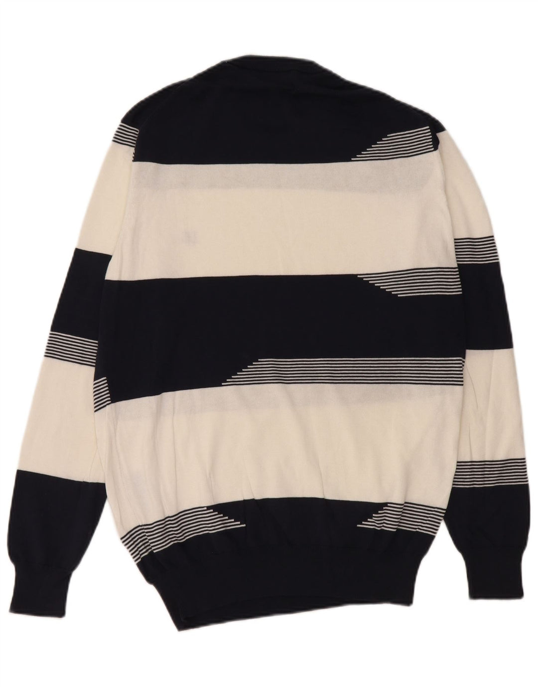 Maglione da uomo girocollo Harmont & Blaine a righe grandi blu navy