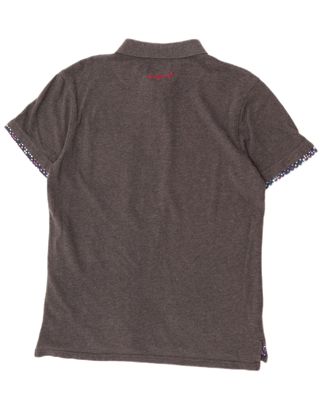Polo slim da uomo Desigual grande grigia